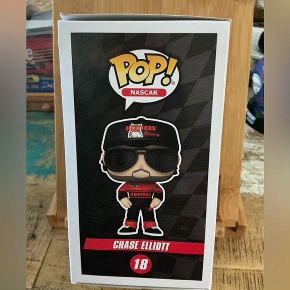 Funko Pop Chase Elliott in Black and Orange Racing Gear - Picture 3 of 4